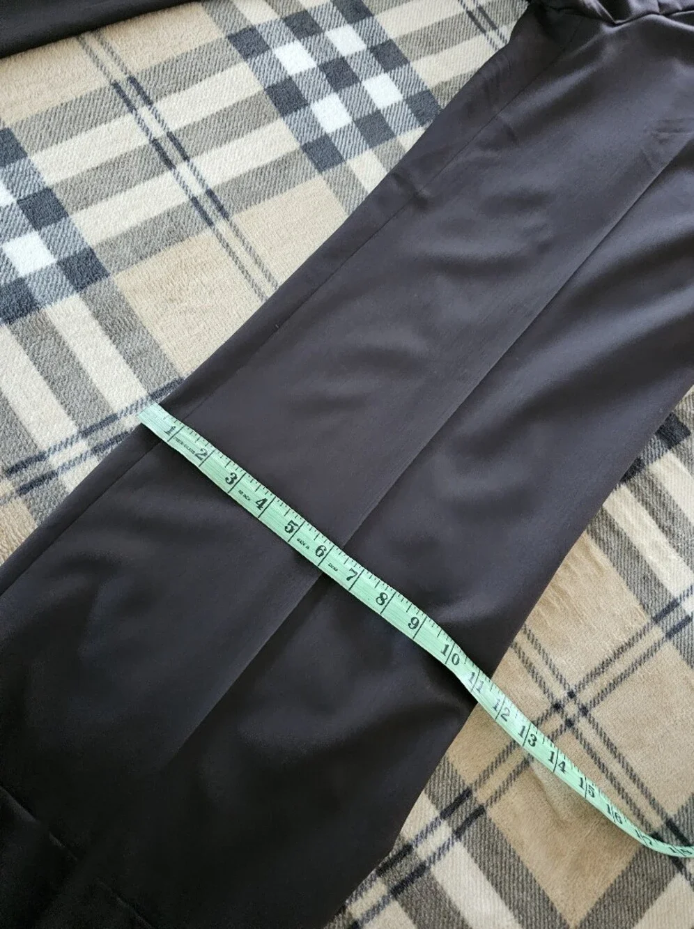 Wide-Leg Brown Dress Pants with Front Pleats - Picture 13 of 13